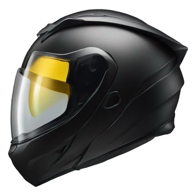 Black motorcycle helmet profile scorpion sticker