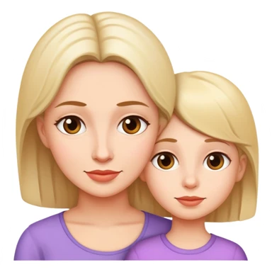 Mom and daughter  sticker