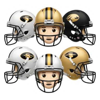 college football players helmets sticker