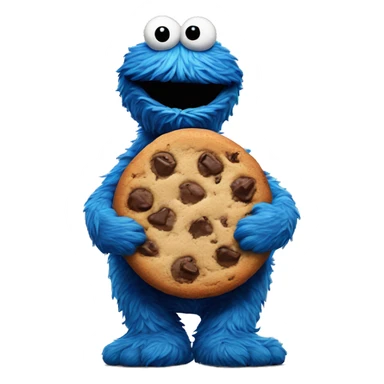 cookie monster saying good morning sticker