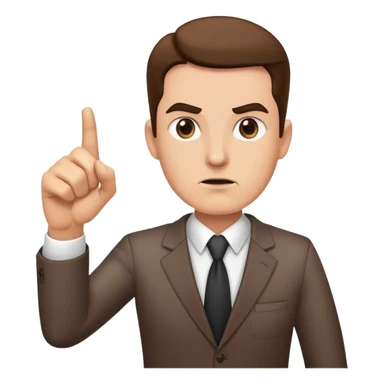 demanding boss pointing at design mockups sticker