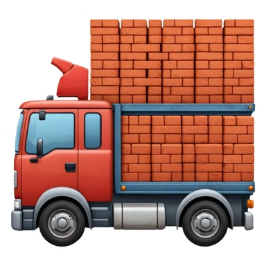 A truck with a thousand bricks  sticker