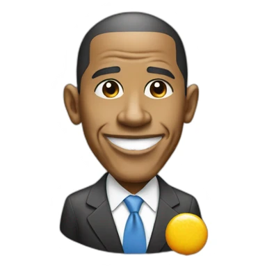 obama with a lollipop sticker