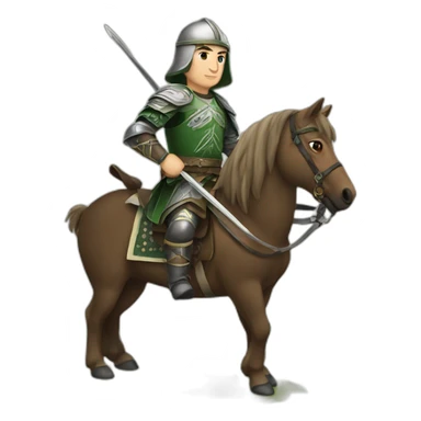 Circassian warrior sticker