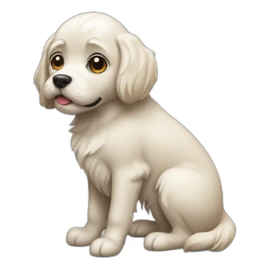 Chien sur un chat sticker