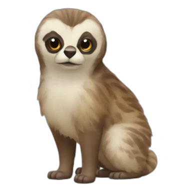 castor animal con duda sticker