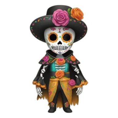 dia de los muertos sticker