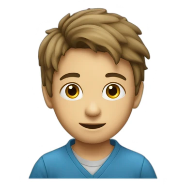 Niño con logo de evidencia recivida sticker