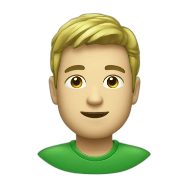 Emoji Cœur vert foncé sticker