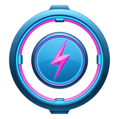 neon cyberpunk-themed icon representing endurance sticker
