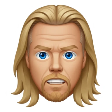 James Hetfield with blue eyes sticker