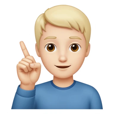 Looking satisfied and putting together your thumb and pointer finger  sticker