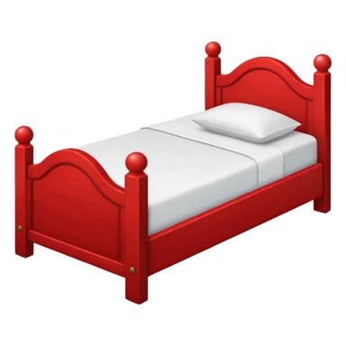 single red bed sticker