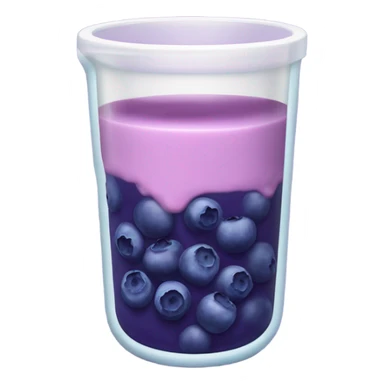 blueberry soy yogurt beaker  sticker