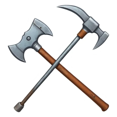 ore mining pickaxe sticker
