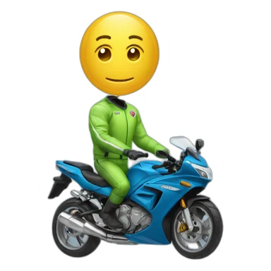 Ballon de foot qui conduit une moto sticker