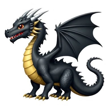 Dragón negro sticker