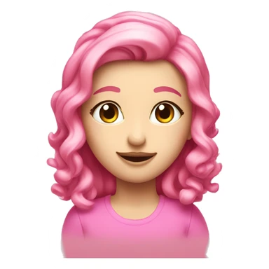 The word OK, pink fancy and girly  sticker