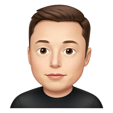 Black Elon musk sticker