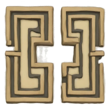 Ancient Greek Key, Writting "AFK" sticker