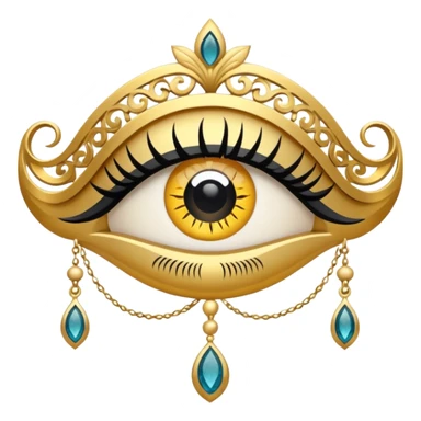 Make a logo with a lash side in the Iranian style and make the logo cool. sticker