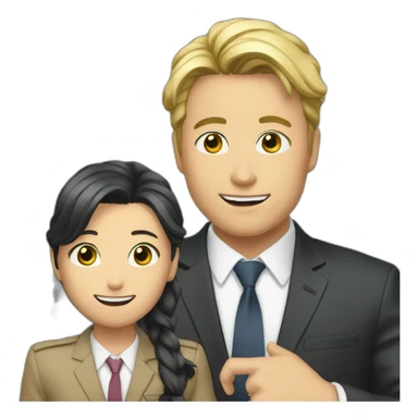 Tokyo toni with an interviewer meme sticker