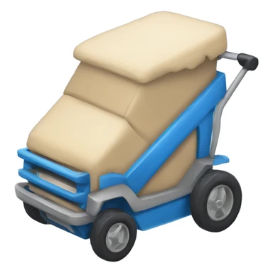 Carrito azul sticker