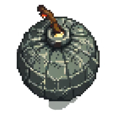 low poly bomb power up item sticker