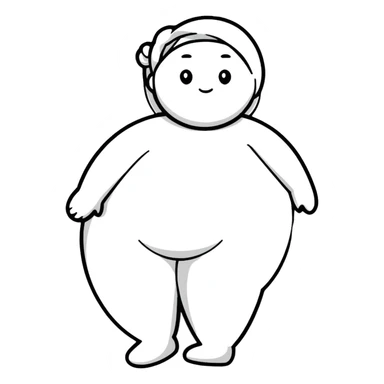 Venus of Willendorf prehistoric limestone figurine, rotund female figure with detailed rounded body sticker