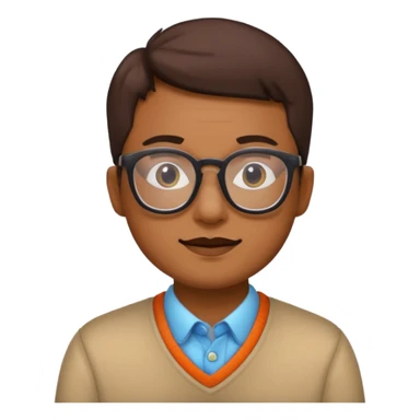 Face glasses grolzy sticker