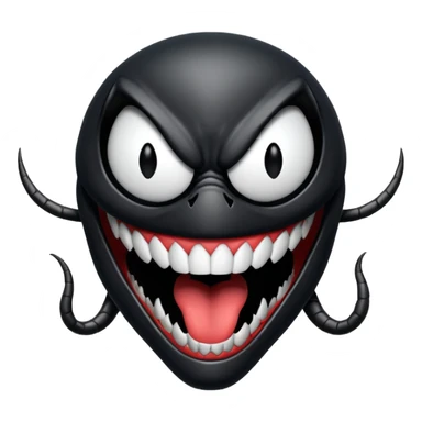 Venom face from a gba game and Remove the teeth sticker