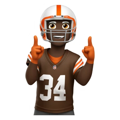 Cleveland browns fan  sticker