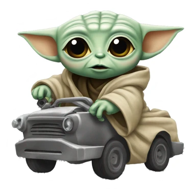 baby yoda car reparing sticker