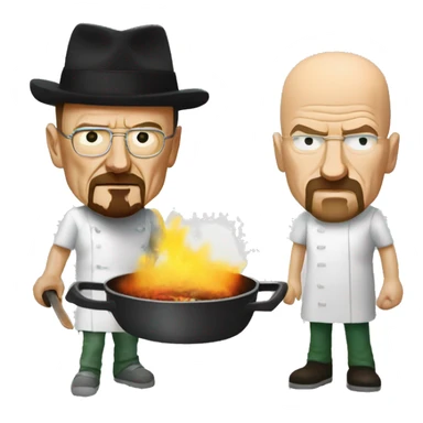 Walter white and Jessie pinkman cooking sticker