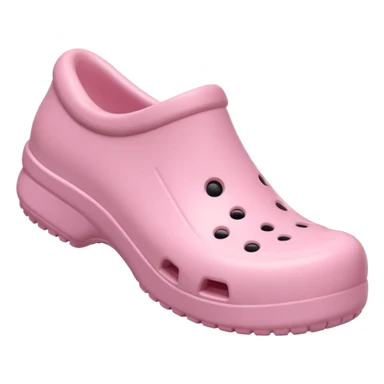 crocks fun edition in pastel pink color sticker