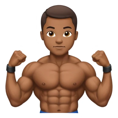 African American police bodybuilder  sticker