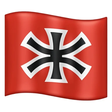 Swastika nazi flag sticker