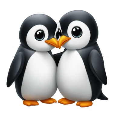 penguin love sticker