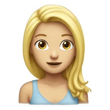 blonde girl by the window sticker