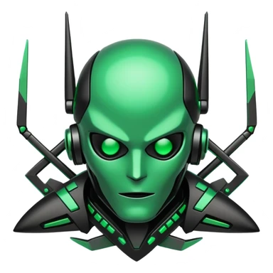  Black And Green Cyber Aesthetic Deco sticker