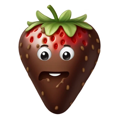 chocolate covered strawberry  sticker