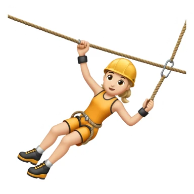 Zipline rope emoji sticker