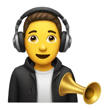 music listening sticker