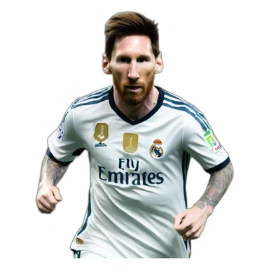messi real madrid sticker