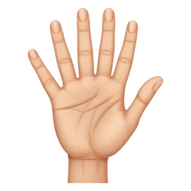 a finger holding up 3 fingers sticker