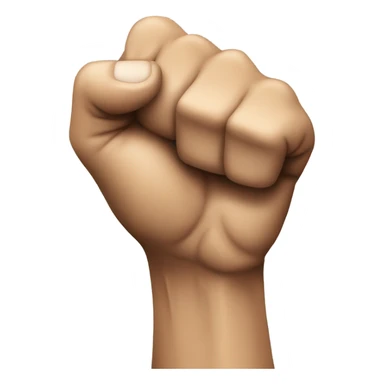 Man fist pumping sticker