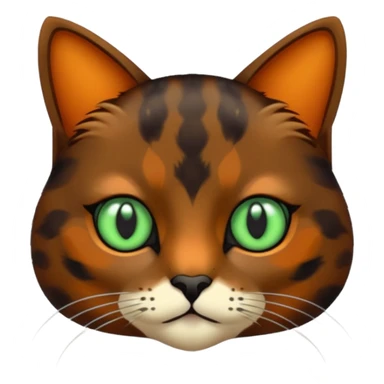 dark tortoiseshell cat pale green eyes sticker