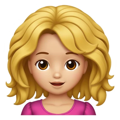 Boneca chorando cabelo cacheado png sticker
