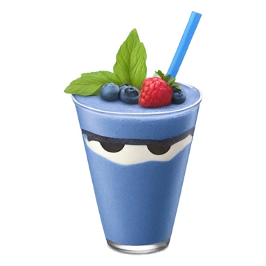 Blue smoothie bowl sticker