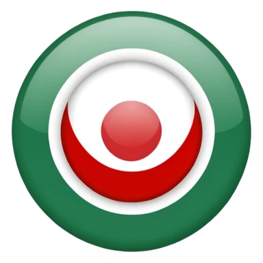 circle iranian flag sticker